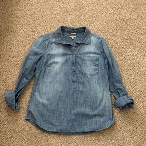 Chambray womens top